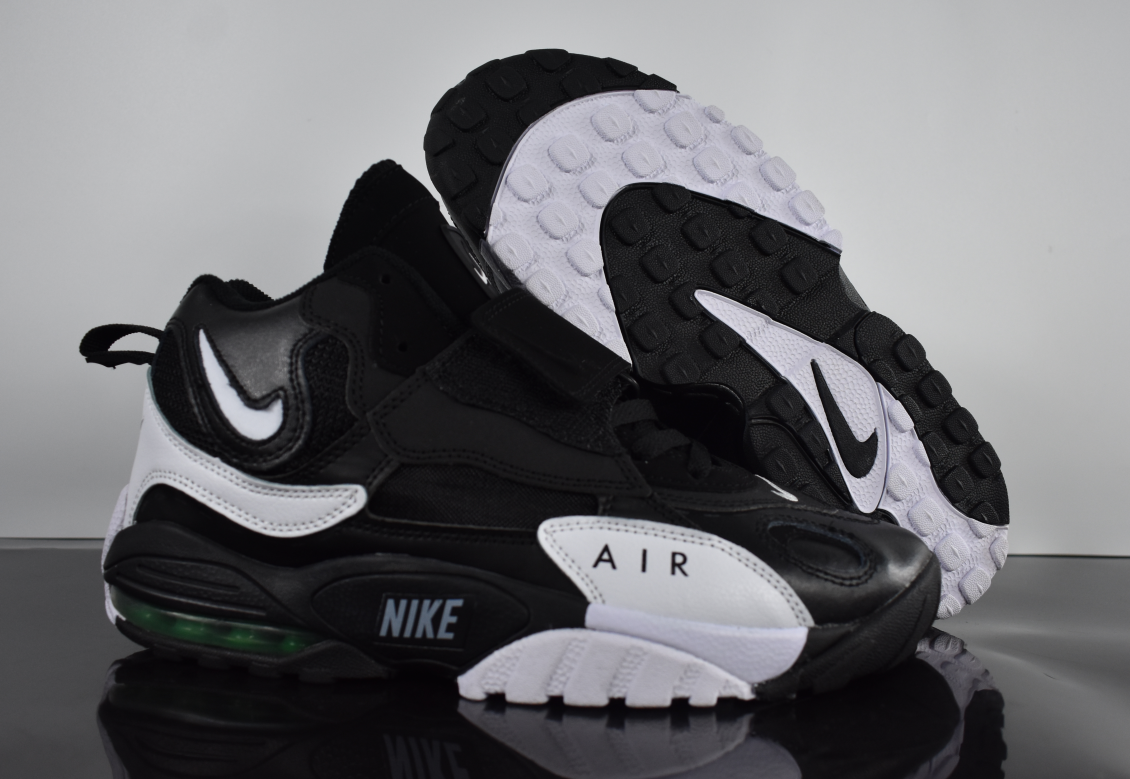Women Nike Air Max Speed Turf Cool Black White Shoes - Click Image to Close